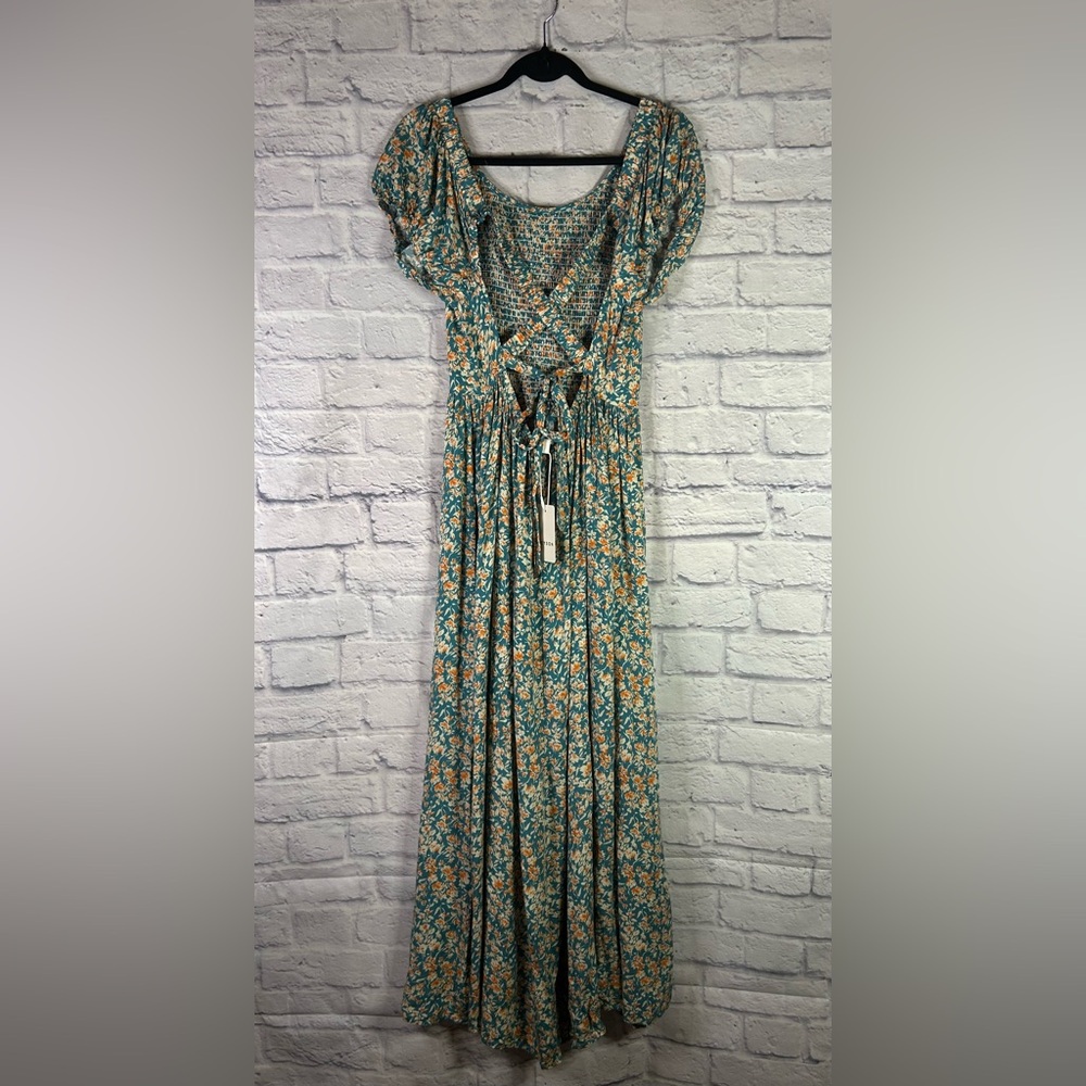 Heyson Floral Maxi Dress With Beautiful Back Detail- NWT - Picture 4 of 10